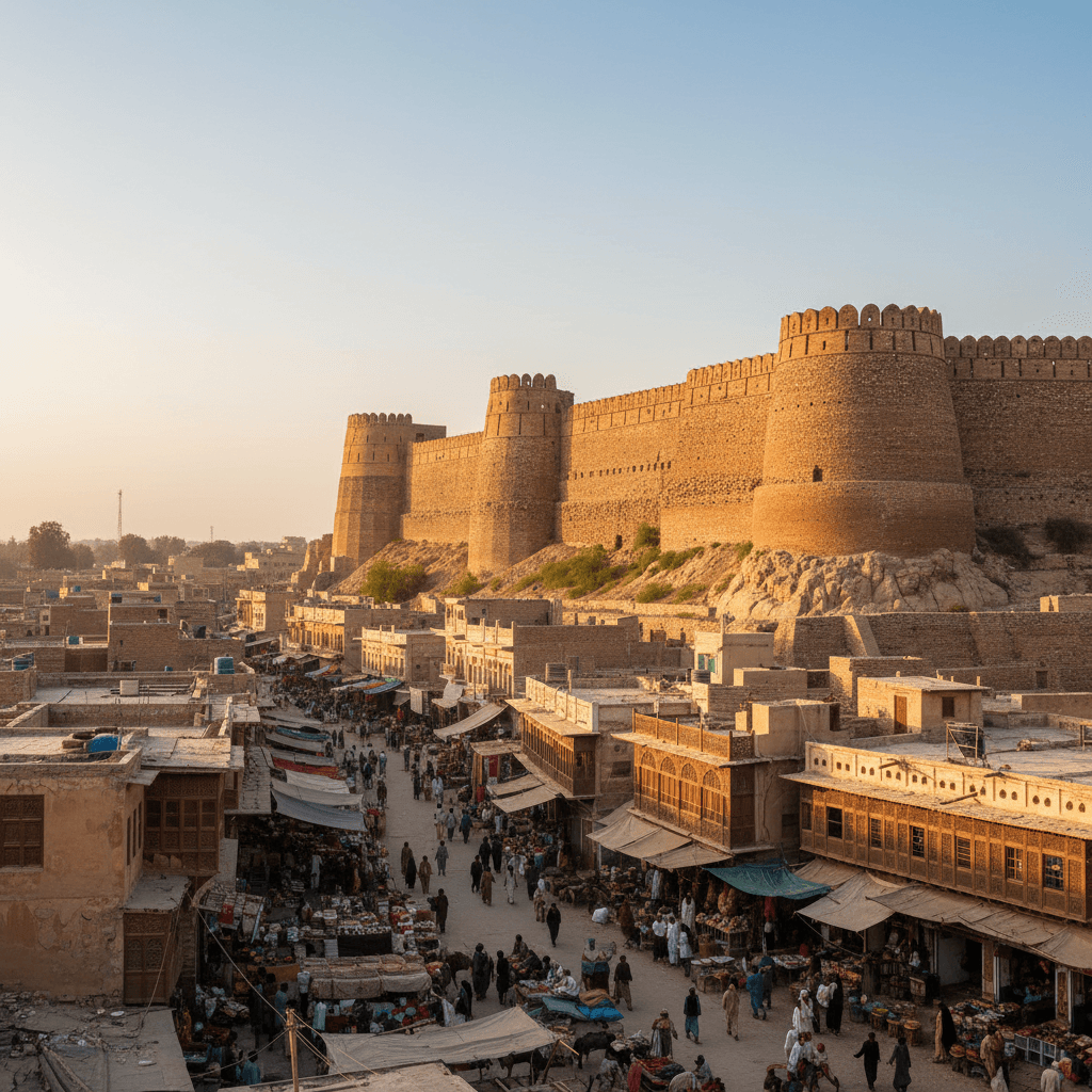 Peshawar city view