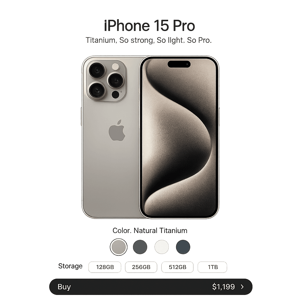 Mobiles product illustration